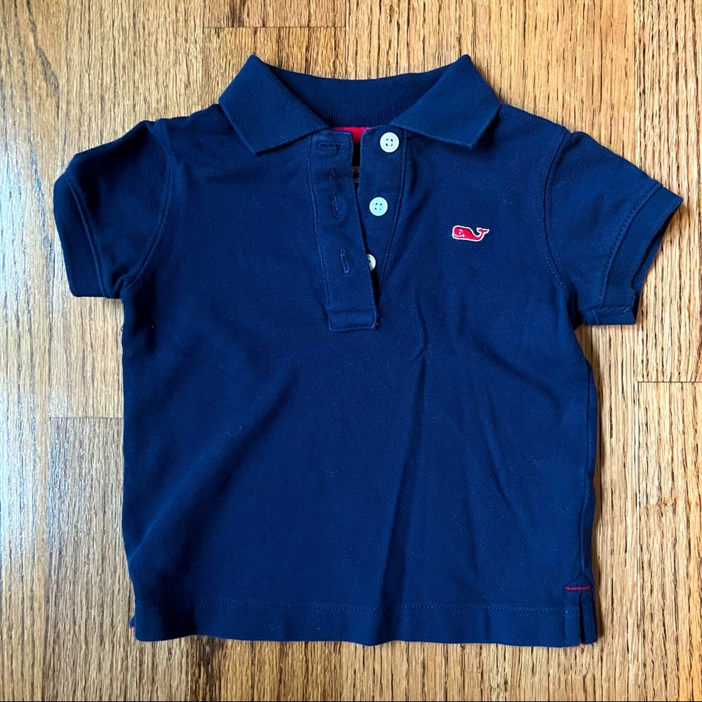 🆕 ☀️ 3/$15 EUC Vineyard Vines x Target navy blue polo 18m